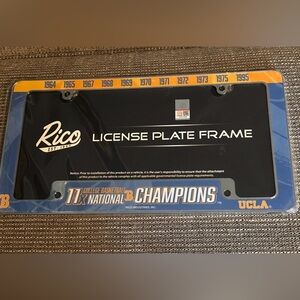 UCLA Bruins 11X Time Champions Metal License Plate Frame chrome Plate Frame